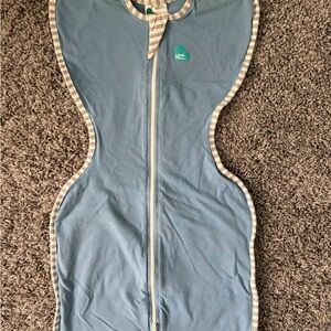 Love to Dream Blue Sleep Sack with Striped Trim